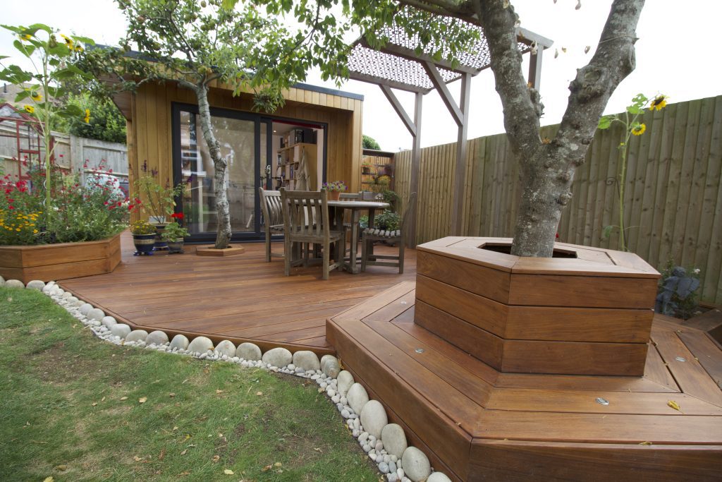 Art Studio with Hardwood Decking